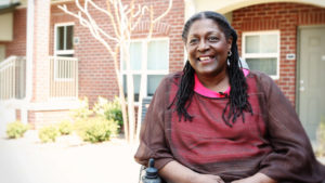 Mercy Housing resident Terri Ruffin