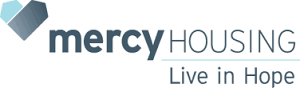 mercy housing logo and live in hope message