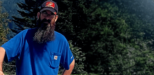 Chad in a blue shirt