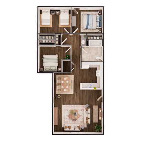 Three-Bedroom