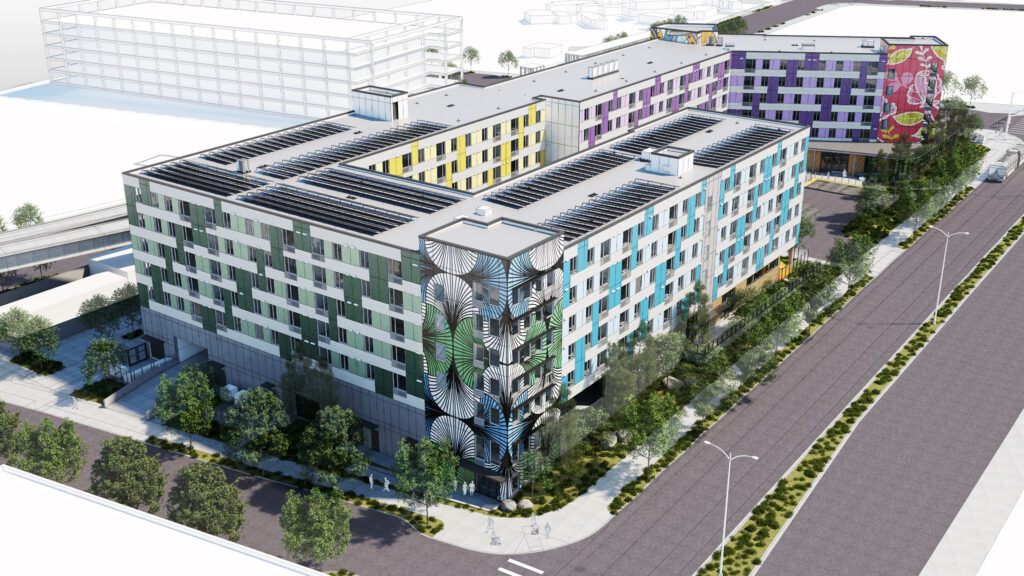 Side Aerial View Kent Multicultural Village Aerial Rendering Side