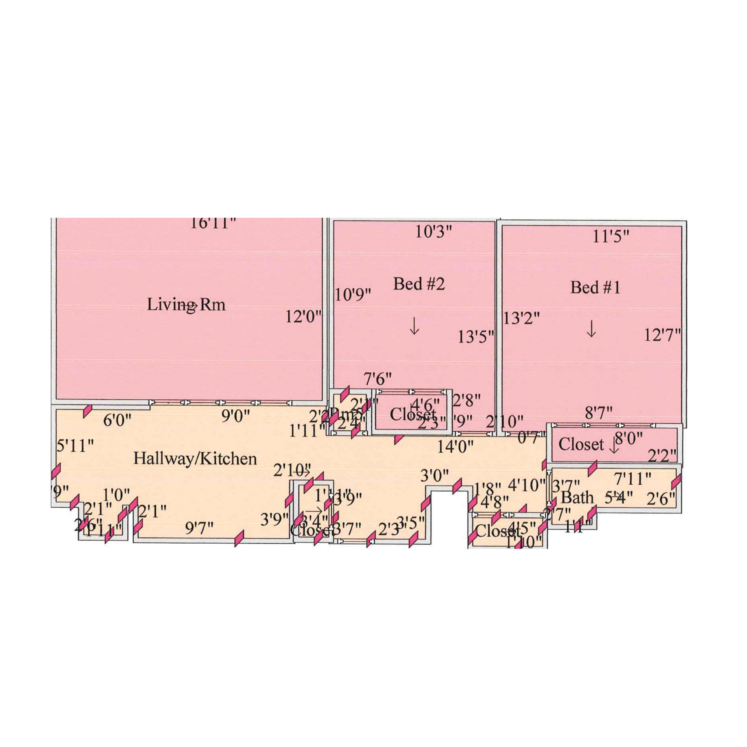 Ardenaire 2-Bedroom Floor Plan