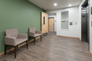 Mercy Rosa Franklin Place elevator lobby