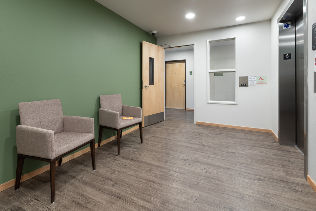 Mercy Rosa Franklin Place elevator lobby