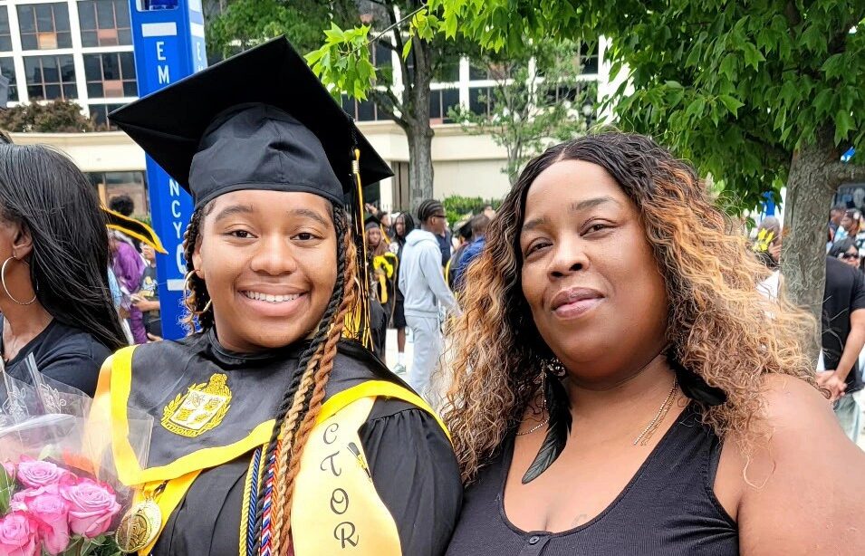 Lyn and Corya at her high school graduation