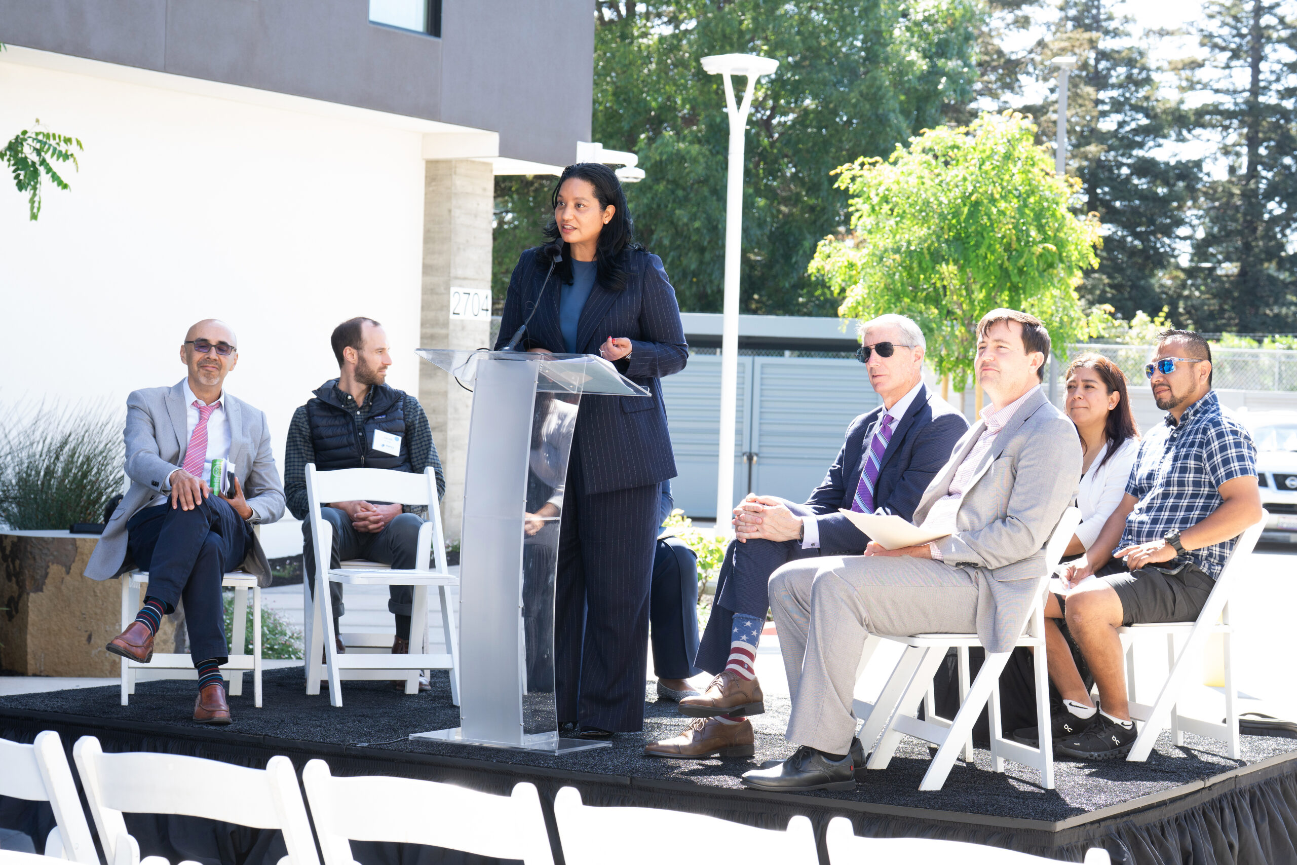 Tiffany speaks at Middlefield junction opening