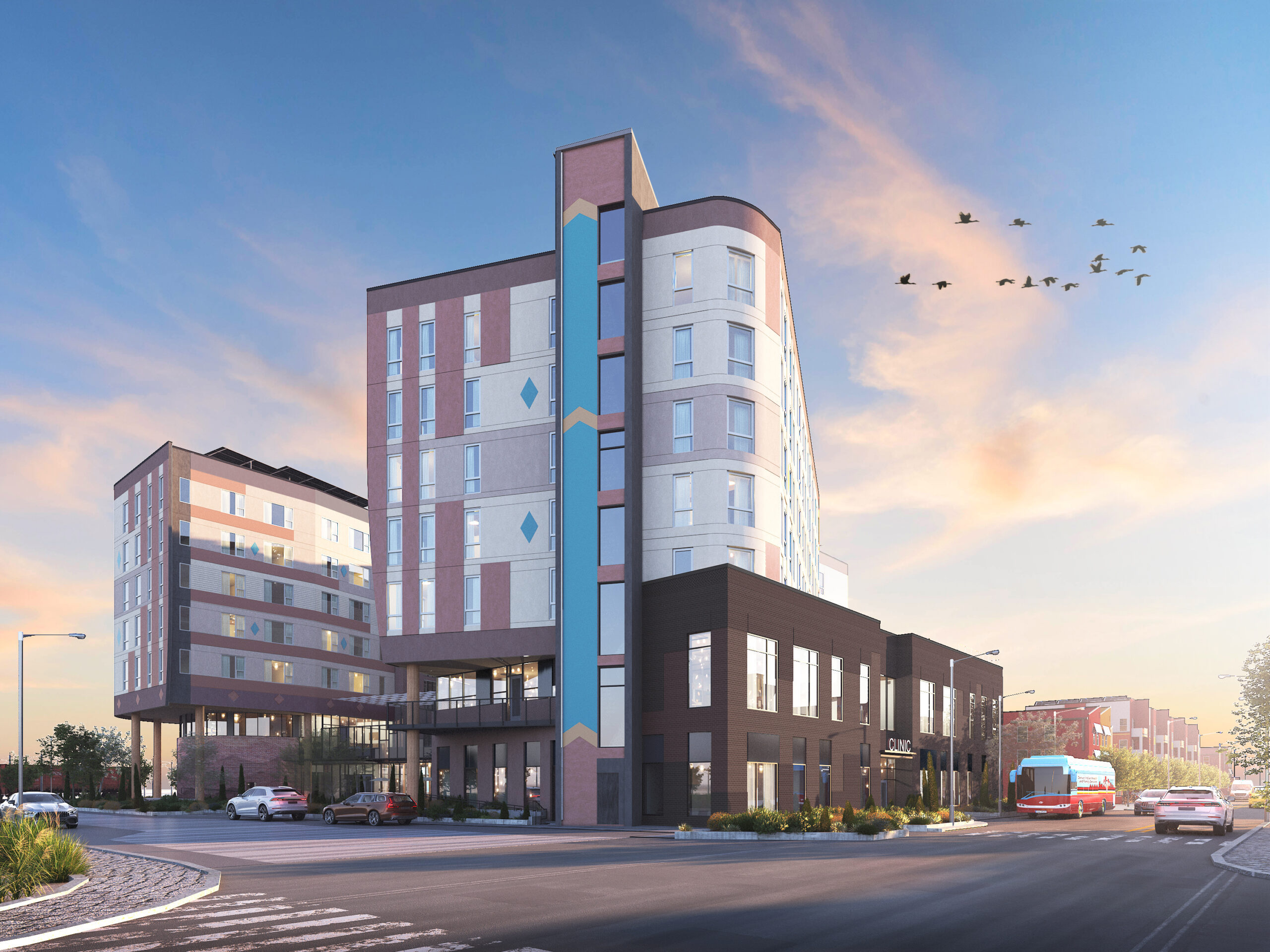 Cranes Landing Rendering Building Exterior