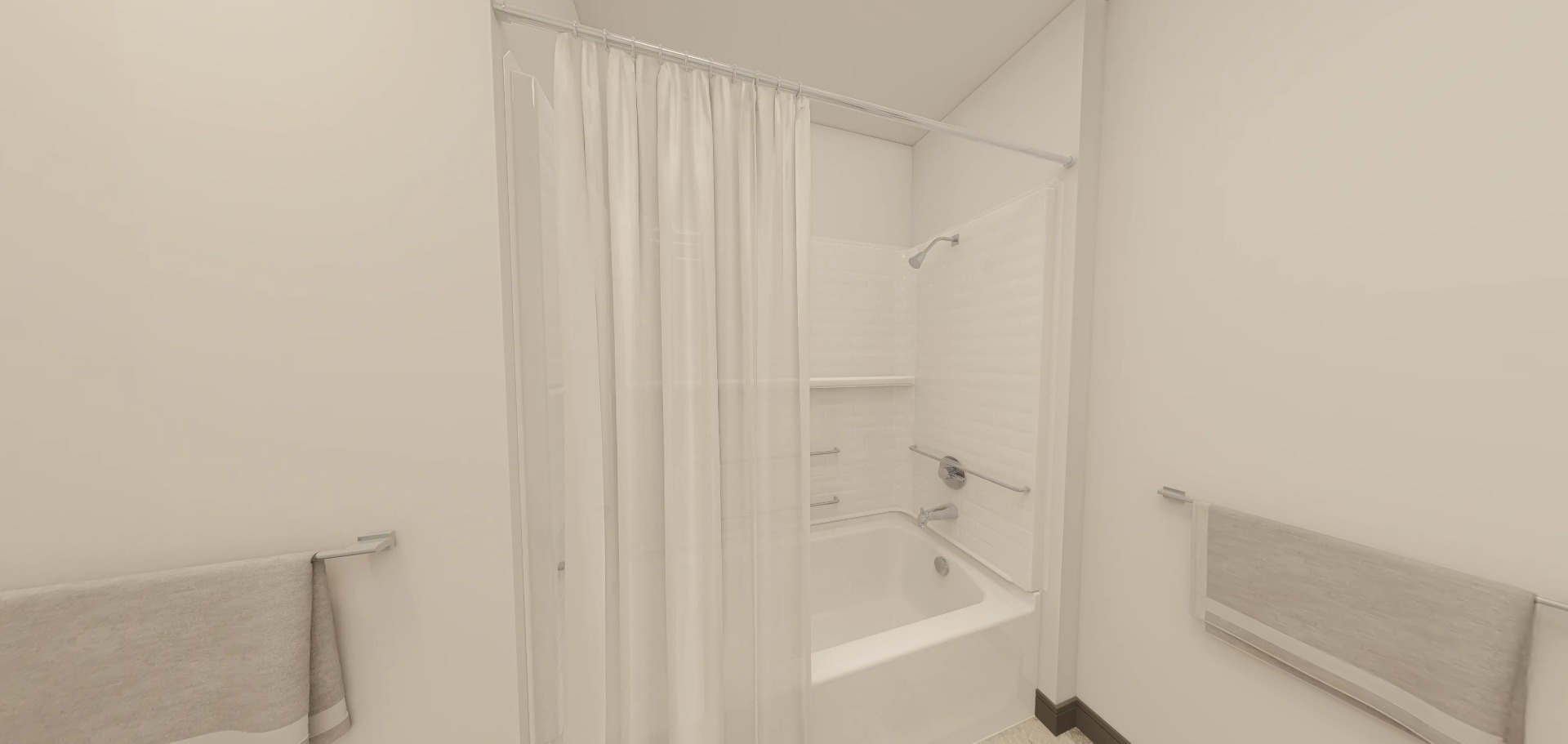 Bathroom View El Dorado Three Bedroom Bathroom, Bldg B