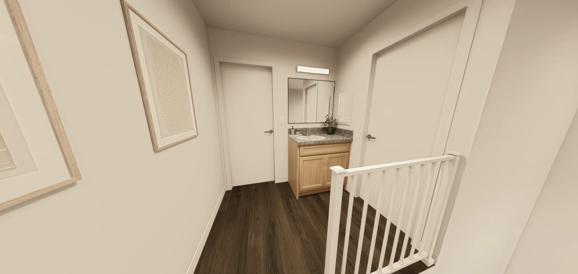 Unit Upstairs El Dorado Two Bedroom H Unit Upstairs Landing, Bldg B