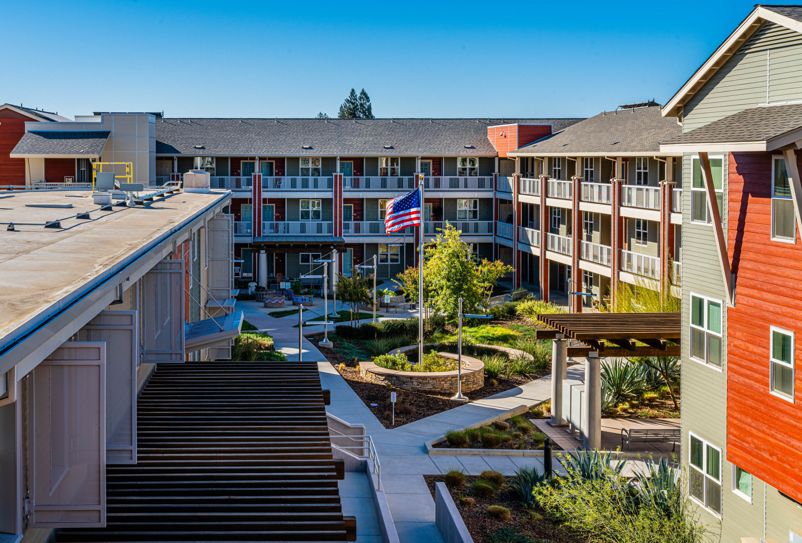Courtyard 3 Mather Veterans Village Phase 1 Courtyard 3