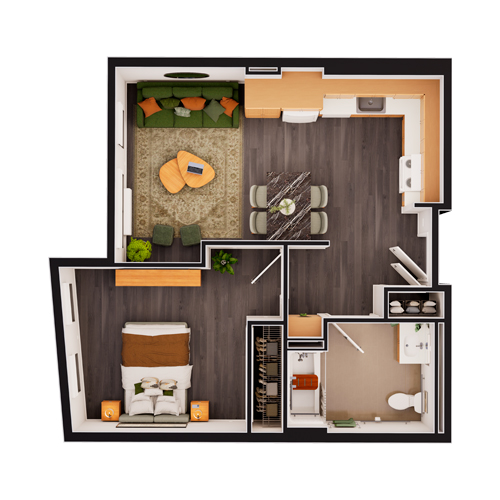 Luca Floor Plan Unit 1B.5