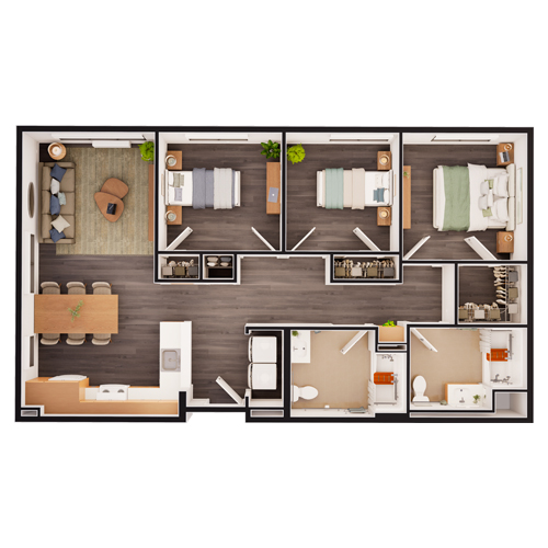 Luca Floor Plan Unit 3B