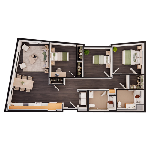 Luca Floor Plan Unit 3C